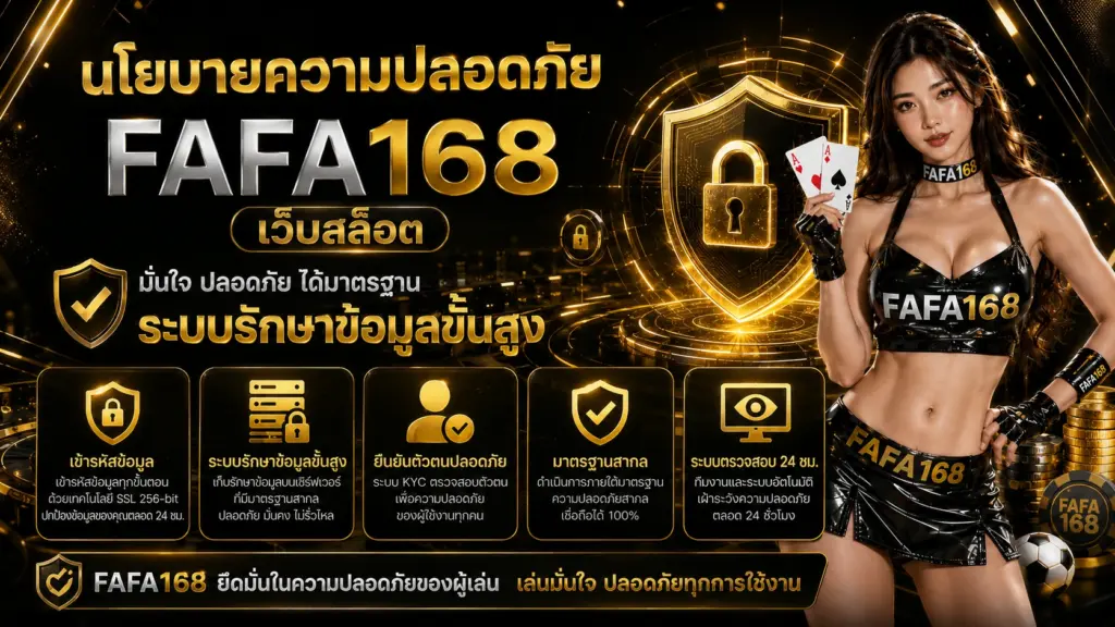 FAFA168 เว็บสล็อต และระบบรักษาข้อมูลขั้นสูง